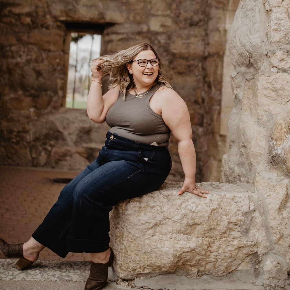 One 5 One- Wide Leg Crop Jean